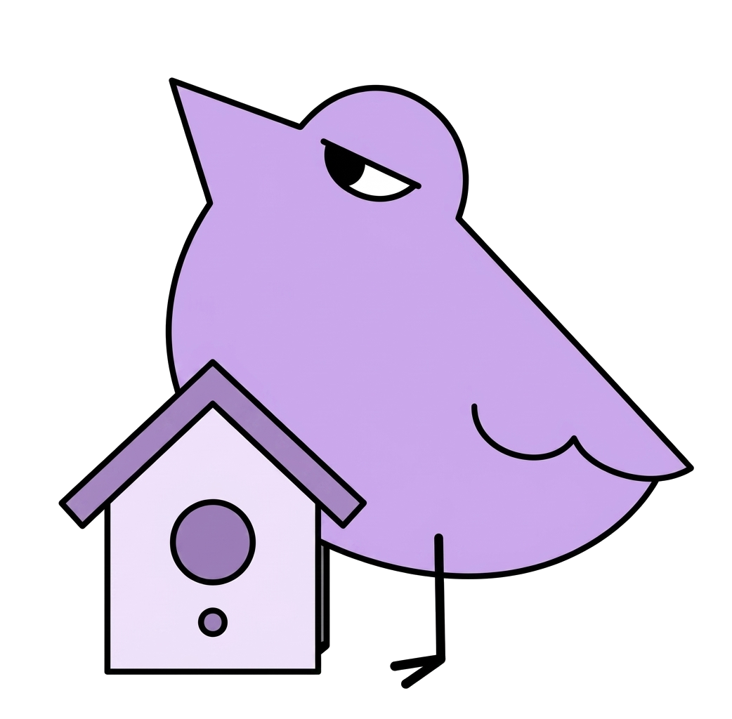 Ilustración Pajarito Triste